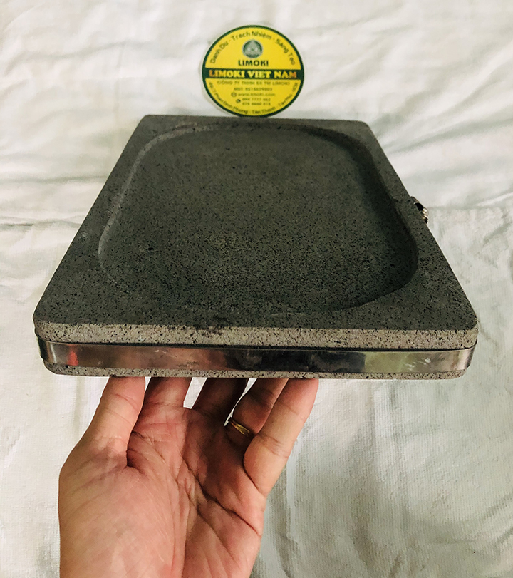Đá Nướng Thịt Núi Lửa Hình Chữ Nhật 30x20x3cm