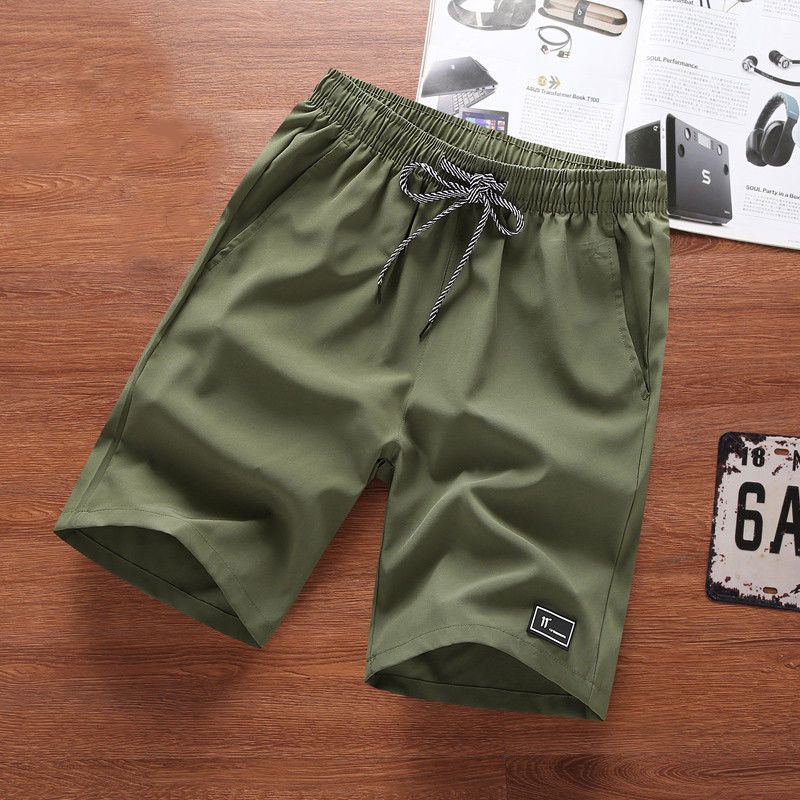 Men Shorts Summer Handsome Sports Short Pants Cropped Drawstring Trousers Mens Clothing
