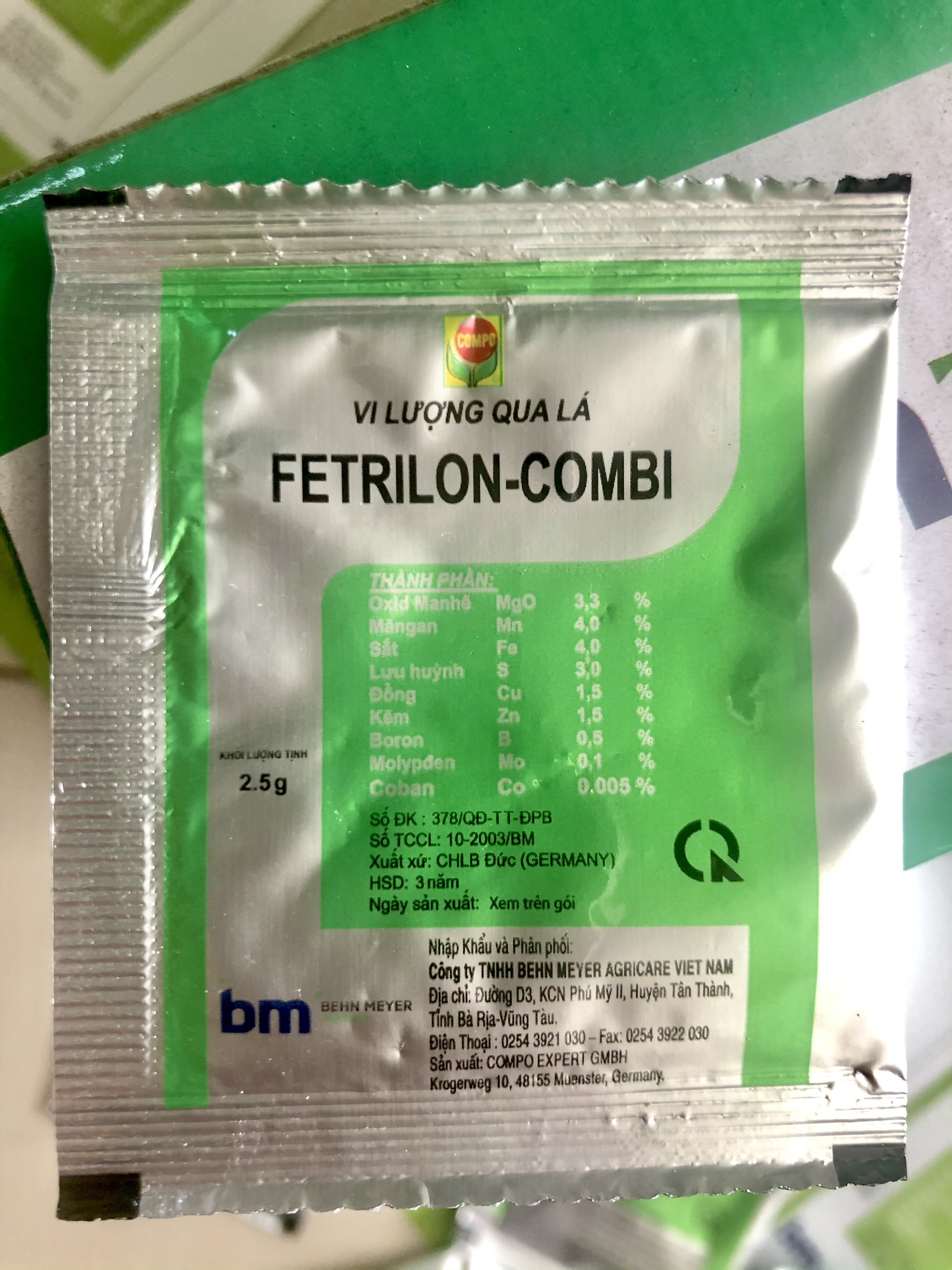 Dinh dưỡng qua lá Fetrilon Combi (2.5g/gói)