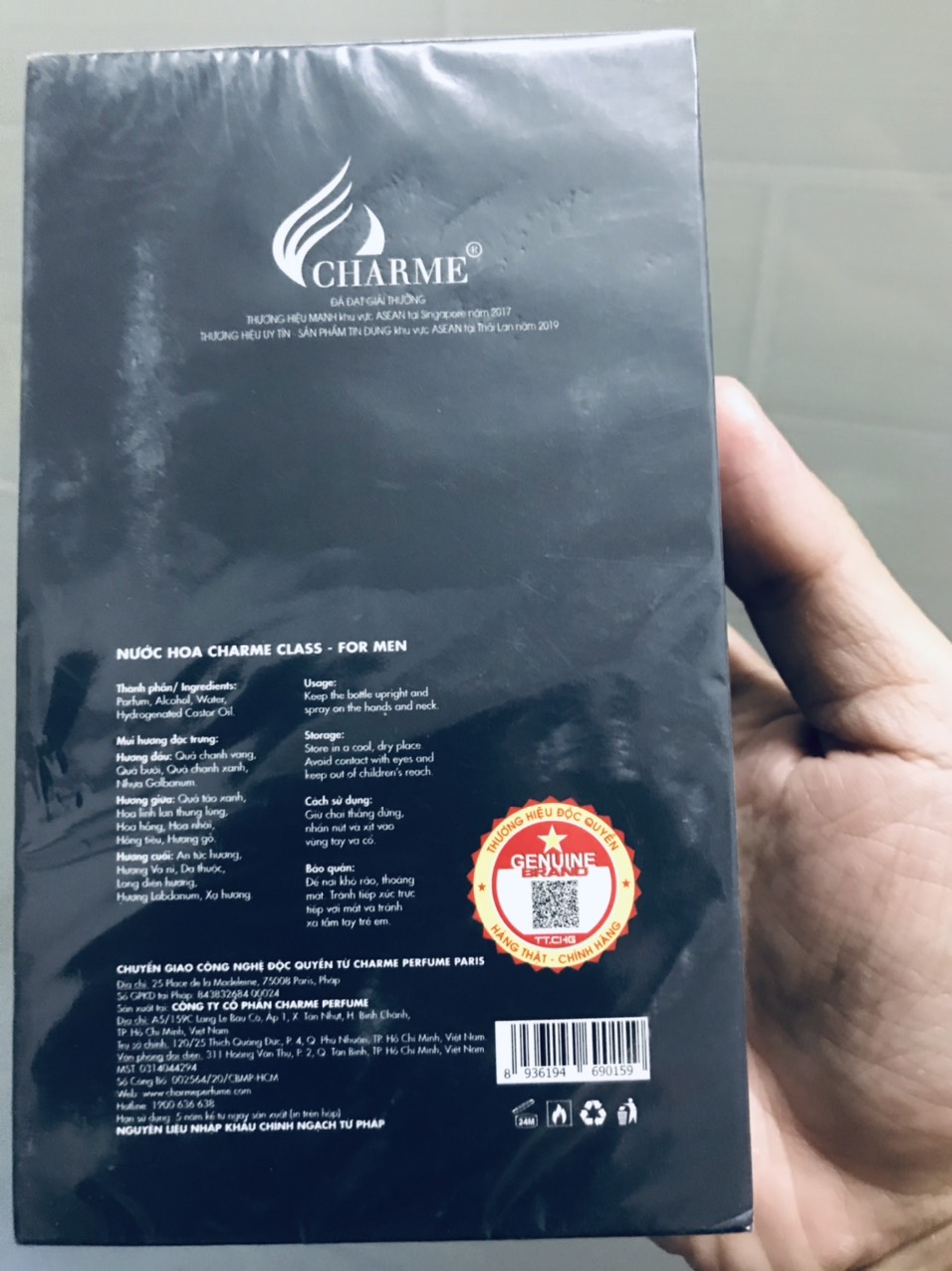 Nước Hoa Charme_Class 60ml