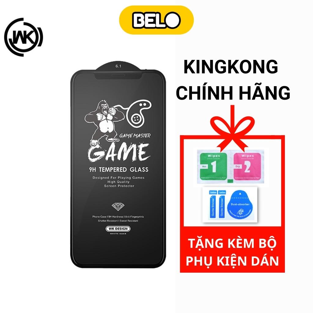 Kính cường lực iphone, cường lực chống vân tay Kingkong cho ip 6/7/8/7plus/8+/x/xs/xsmax/11/12/13/14/pro/promax – Belo