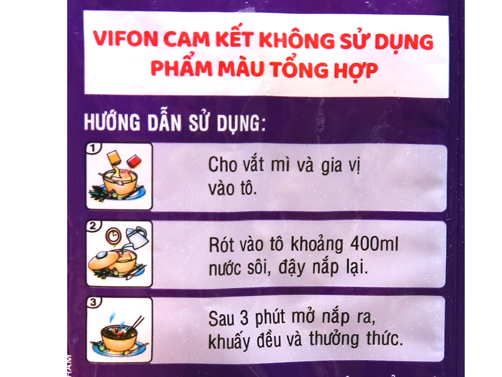 Thùng 30 gói mì Vifon vị gà tím 75g