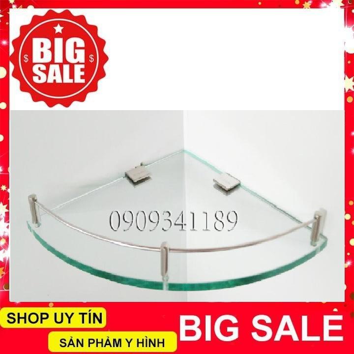 Kệ Kính Góc Inox 304 - Kệ Kiếng Góc Nhà Tắm - Kệ Góc Phòng Tắm - KG13