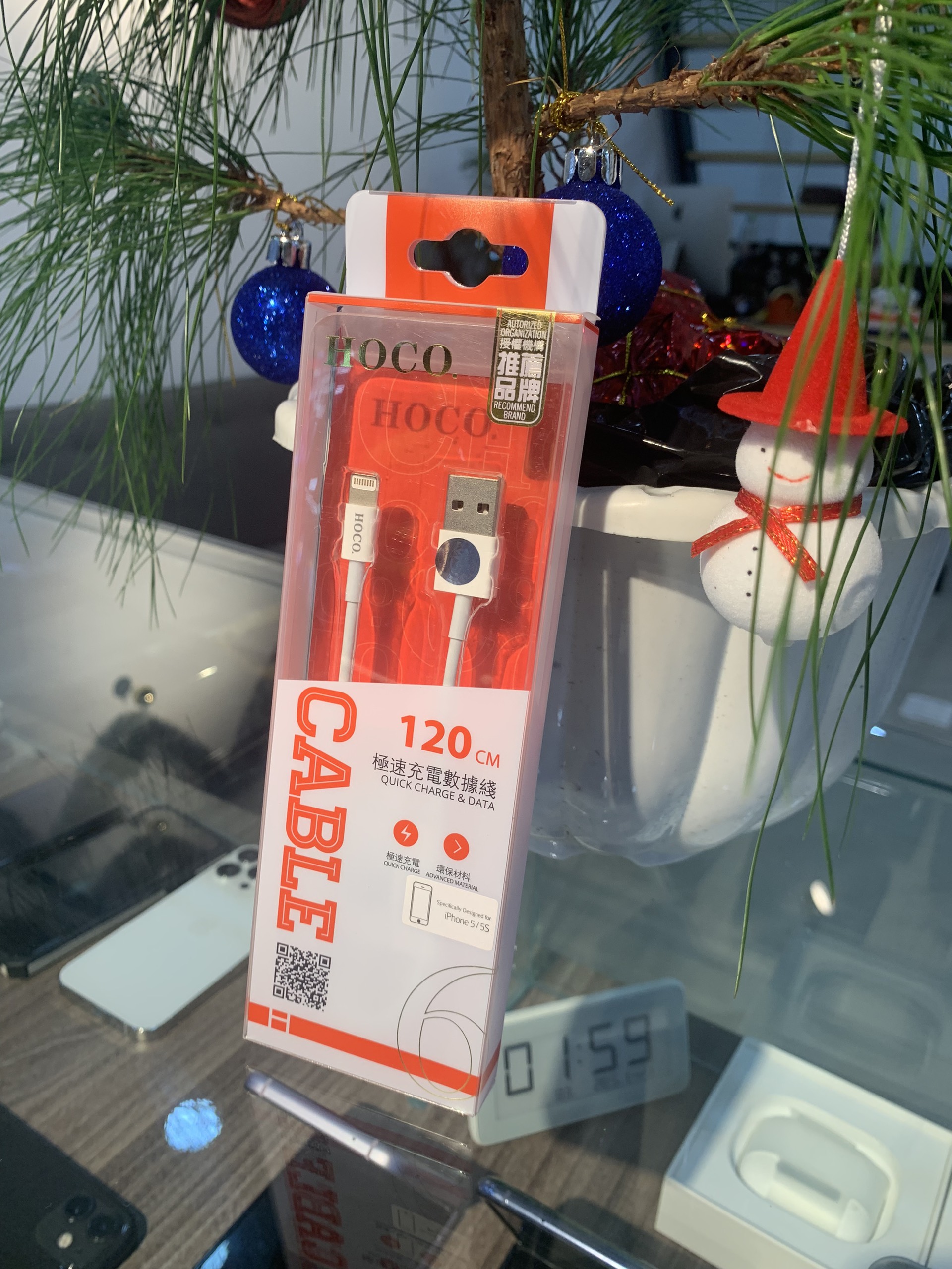 Dây sạc hoco 120cm USB to lightning