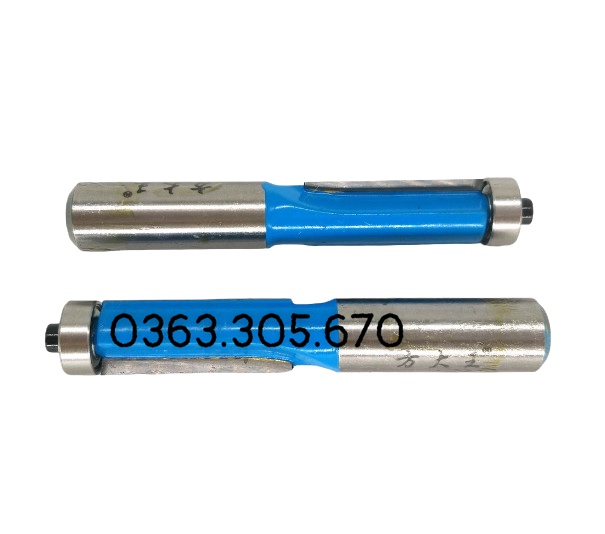 Mũi phay gỗ thẳng cao cấp có bi 8mm , cốt 6.35mm-12.7mm