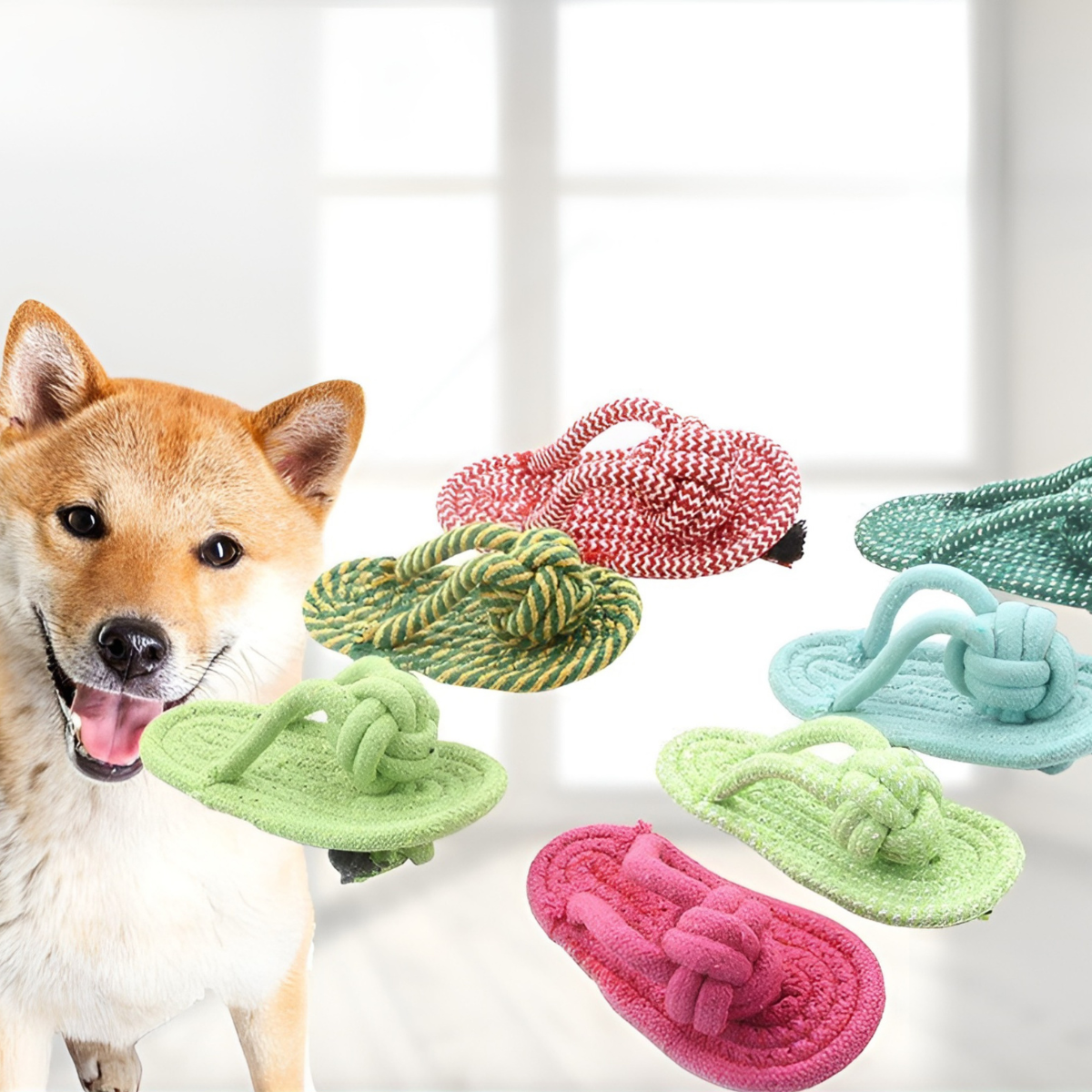 DÉP COTTON CHO CHÓ GẶM, ĐỒ CHƠI CHO CHÓ GẶM