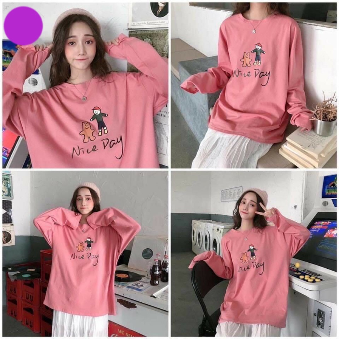 [HCM](Có video) Áo Sweater siêu đẹp dễ thương (Thun cotton cao cấp) Hình thật 100%