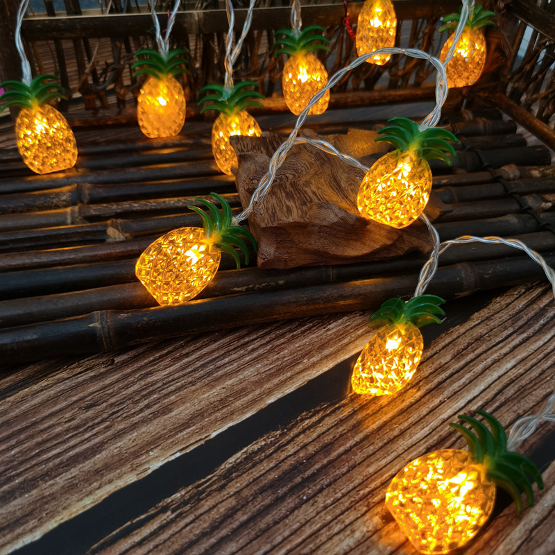 Dây đèn LED trái thơm trang trí nhà cửa