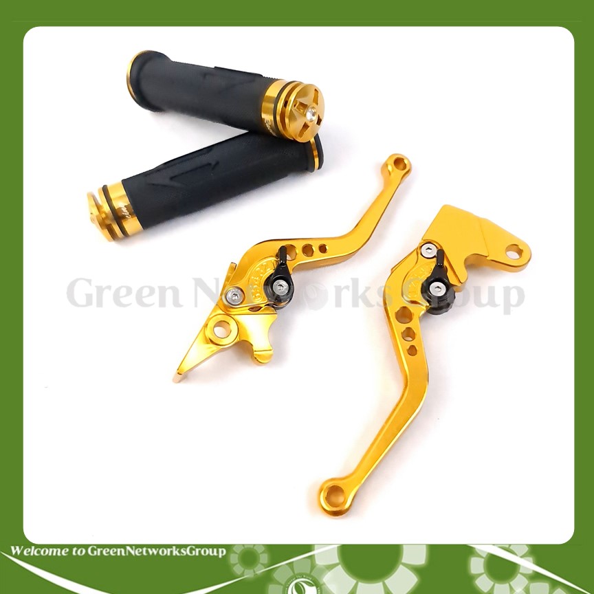 Bộ tay thắng trước sau kèm bao tay gù pha lê cho xe Exciter 150 Greennetworks