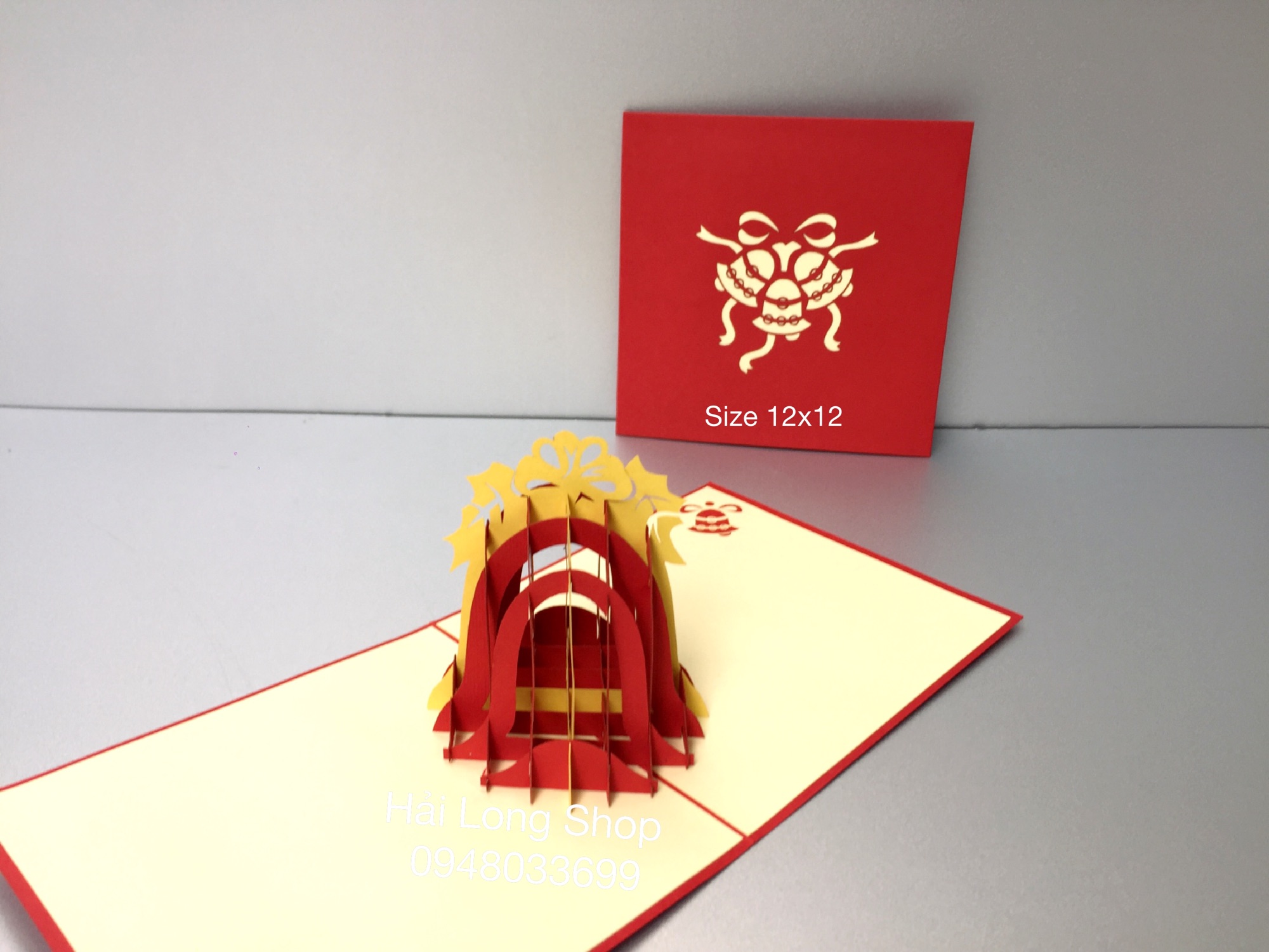 Quả Chuông - Noel - Thiệp 3D