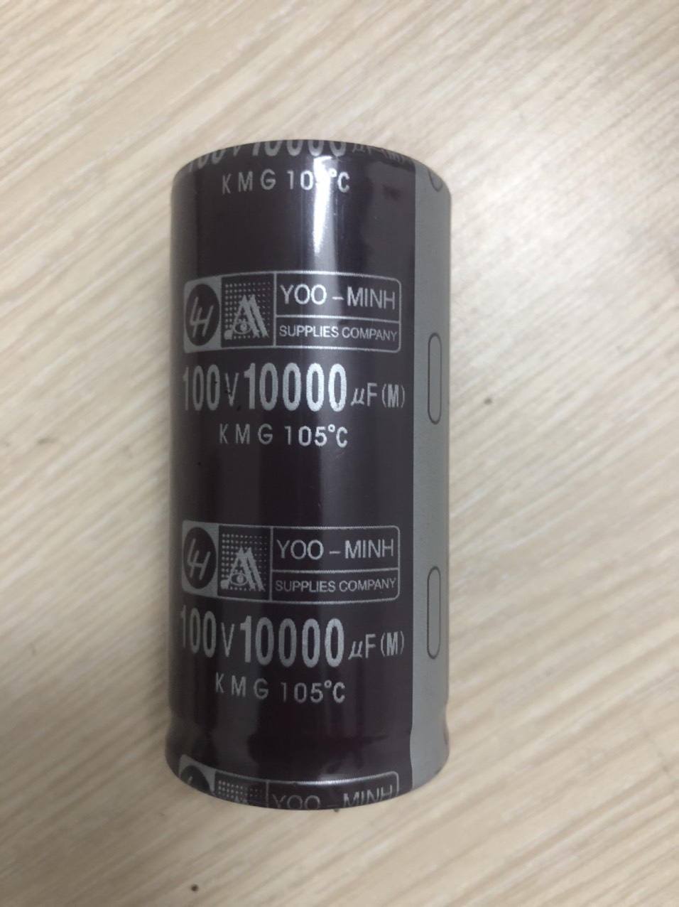 TỤ LỌC NGUỒN AMPLY 100V-10000uF NÂU