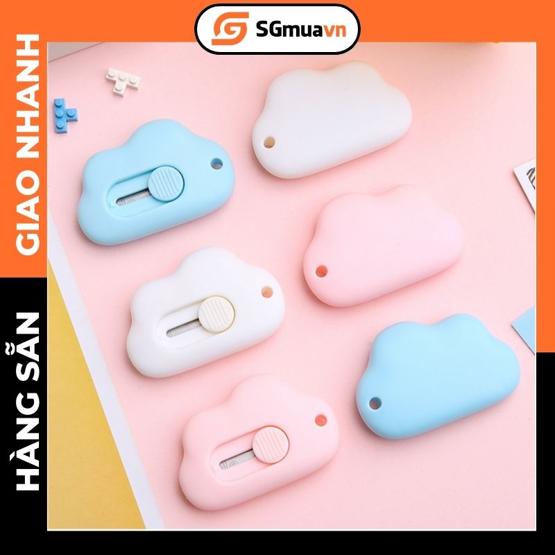 Dao rọc giấy hình đám mây nhiều màu