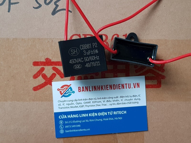 Tụ quạt 3.0uf 450v cbb61