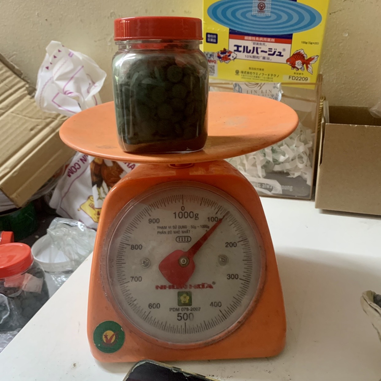 100gram/400v tảo viên - thức ăn nuôi artemia