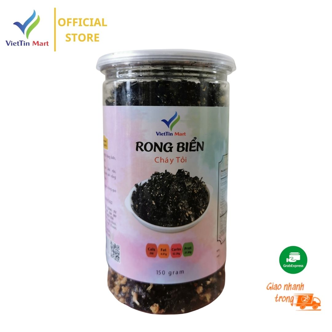 150gr RONG BIỂN CHÁY TỎI LON PET