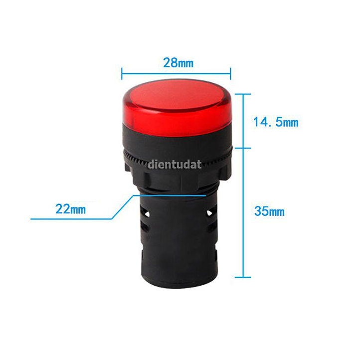 Đèn LED Báo Nguồn 220V AD16-22DS