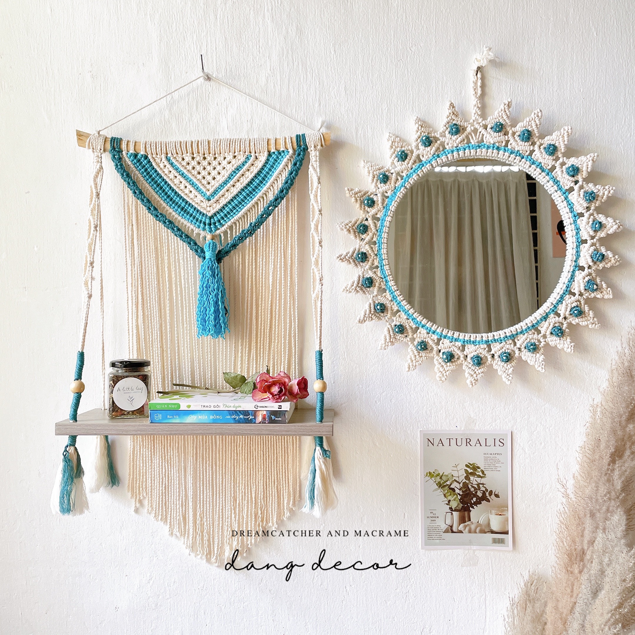 Dang Decor - Set Gương Kệ Treo Tường GK01 (Có Tách Lẻ)
