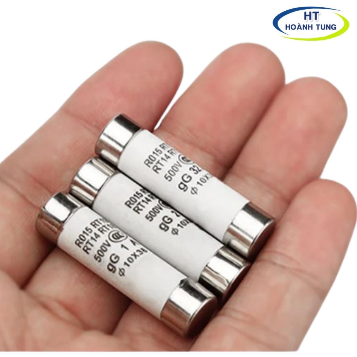 Tim chì sứ 10x38 dùng cho cầu chì sứ RT18-32X bảo vệ quá dòng, quá tải trong hệ thống điện .