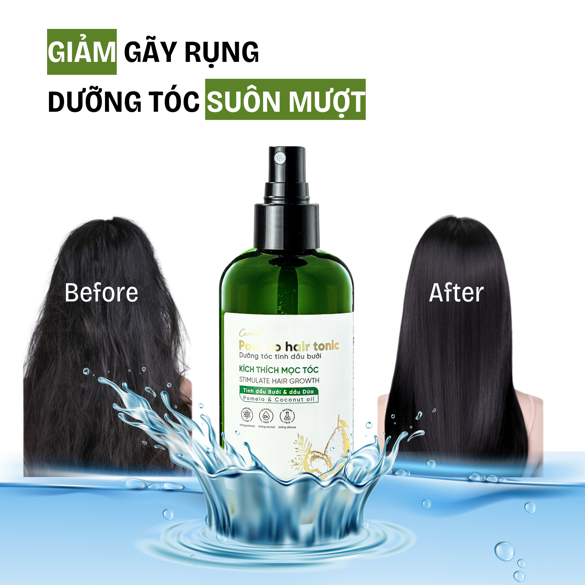 Xịt Dưỡng Tóc Tinh Dầu Bưởi Cenota Kích Thích Mọc Tóc 100ml & 180ml