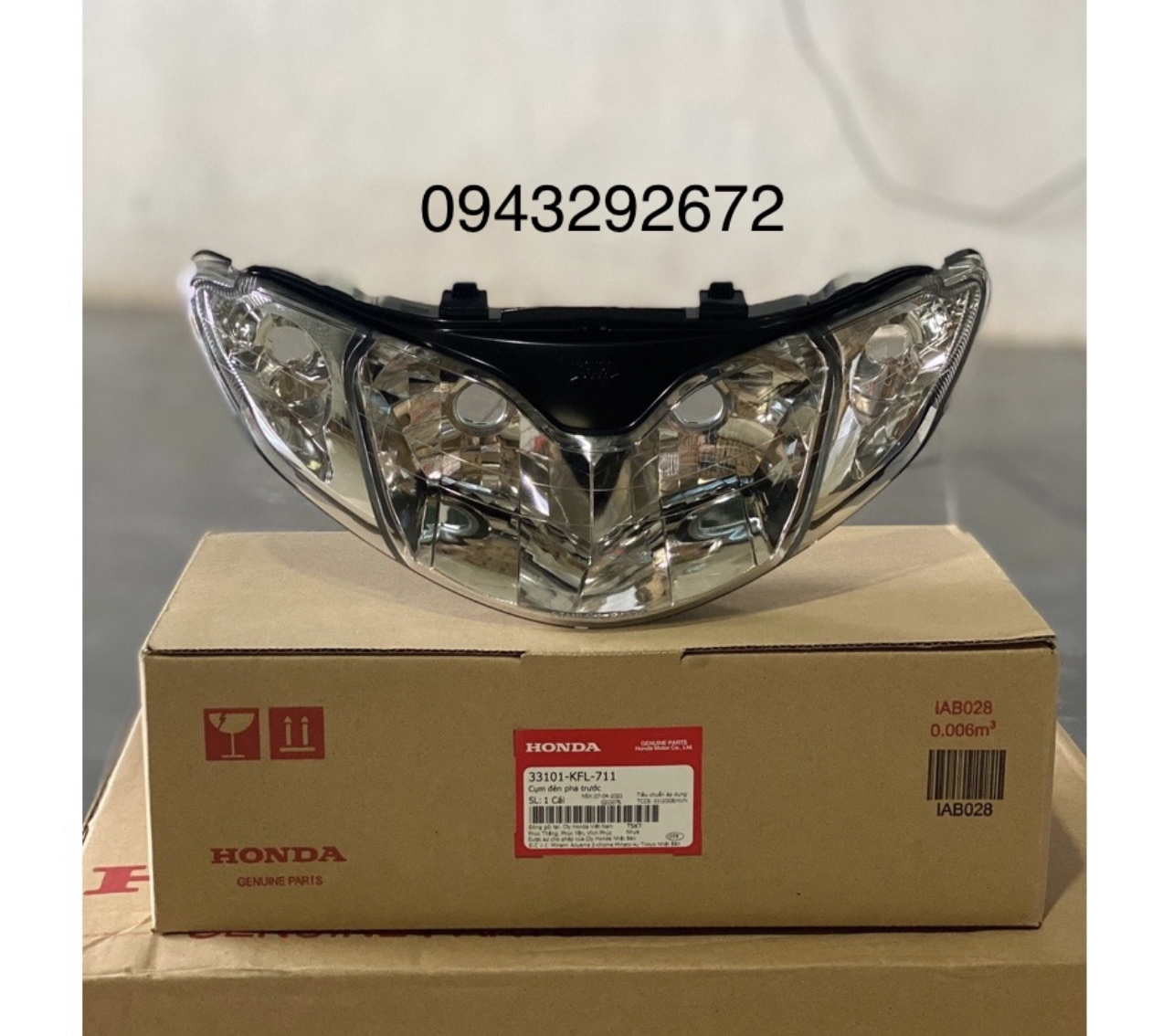 Pha Đèn Future 1 2003, 2004 Xi Nhan Trắng Honda ( 33101KFL711 )