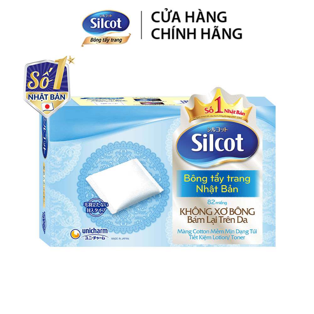 Bông tẩy trang Silcot 82 miếng/hộp