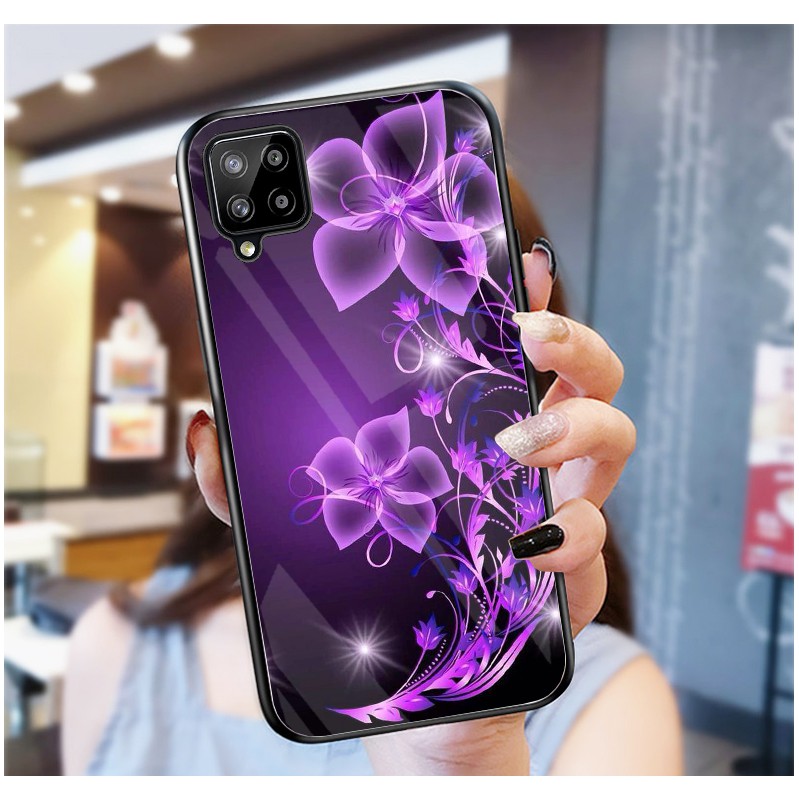 Ốp Lưng GALAXY A12, A22 4G,M32 , M12, A22 5G, M22 mặt kính cường lực cao cấp, ốp đôi