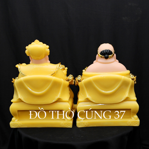[ CAO 25 CM ] THẦN TÀI THỔ ĐỊA PHÚ QUÝ - MÀU VÀNG [ COMPOSITE + BỘT ĐÁ  ]