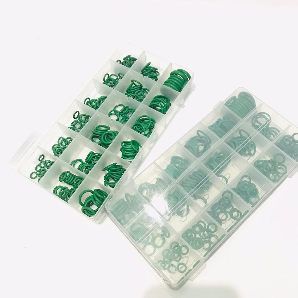 Hộp gioăng sim vòng đệm cao su thay thế màu xanh 270 vòng 18 cỡ cao cấp chịu dầu chịu nhiêt, sử dụng trong ống dẫn nhiên liệu, ống dẫn khí mà tính năng chịu dầu là cần thiết..