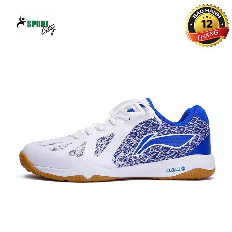 Giày bóng bàn Nam Lining APP003-3 mẫu mới trọng lượng nhẹ, bám sân tốt dành cho nam màu trắng xanh đủ size - giày thể thao nam - giày chơi bóng bàn - sportcity