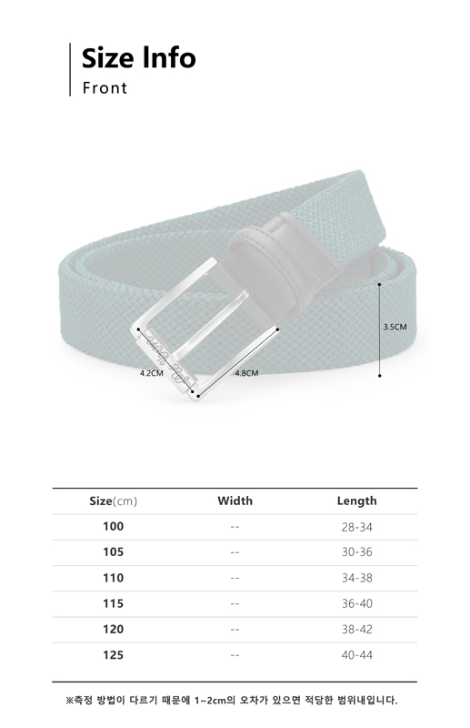 Malbon Golf Cổ Điển Bện Căng Dây Thắt Lưng (Unisex) #1.0