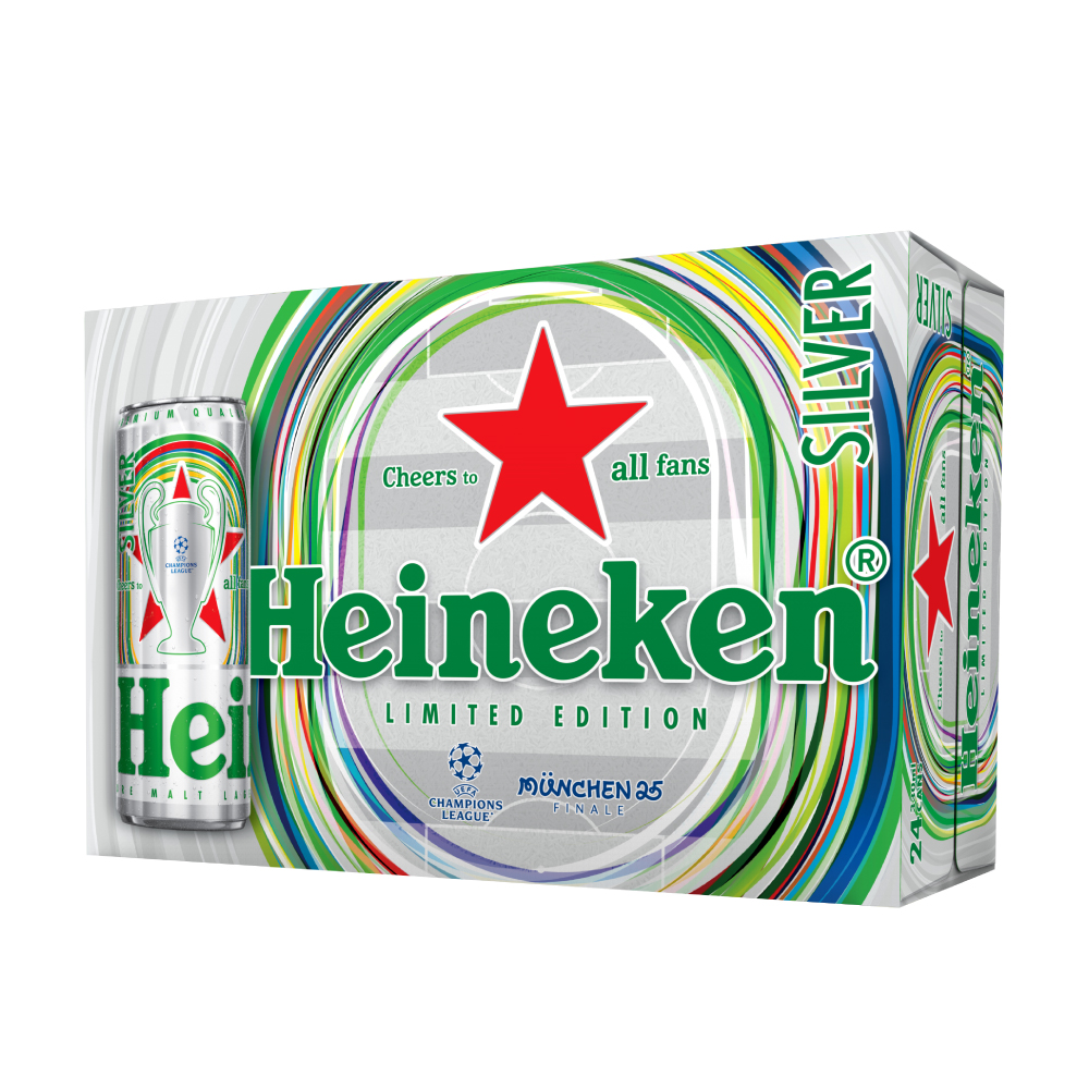 Thùng 24 lon bia Heineken Silver 330ml/lon