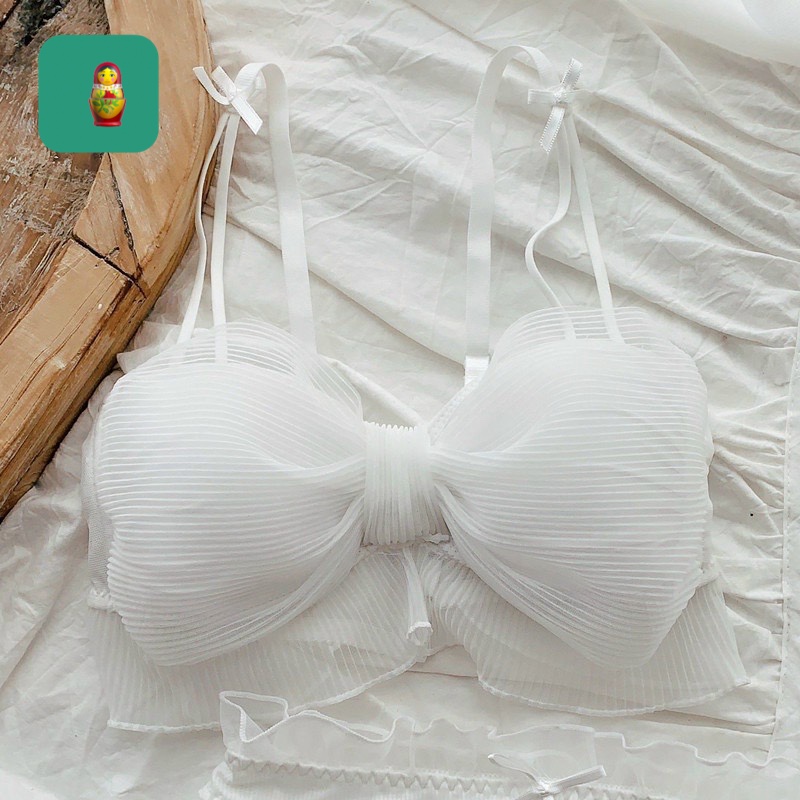Áo 2 dây bra nơ ngực 2 lớp cực xinh