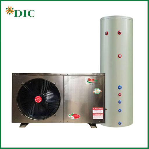 Bơm nhiệt nước nóng 3.5kW/150L (Vỏ inox)