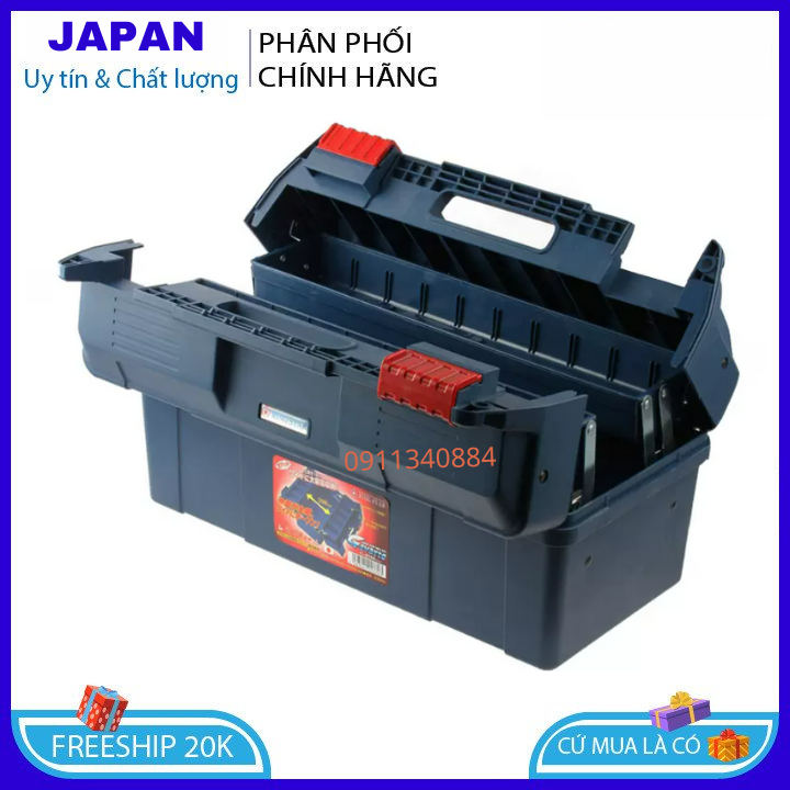 Hộp đựng công cụ, đồ nghề bằng nhựa G-4500 Nhật Bản - Hộp đựng đồ bằng nhựa - Hộp đựng dụng cụ cầm tay Nhật Bản - Hộp nhựa đựng đồ nghề - Hộp đựng đồ dùng Nhật Bản