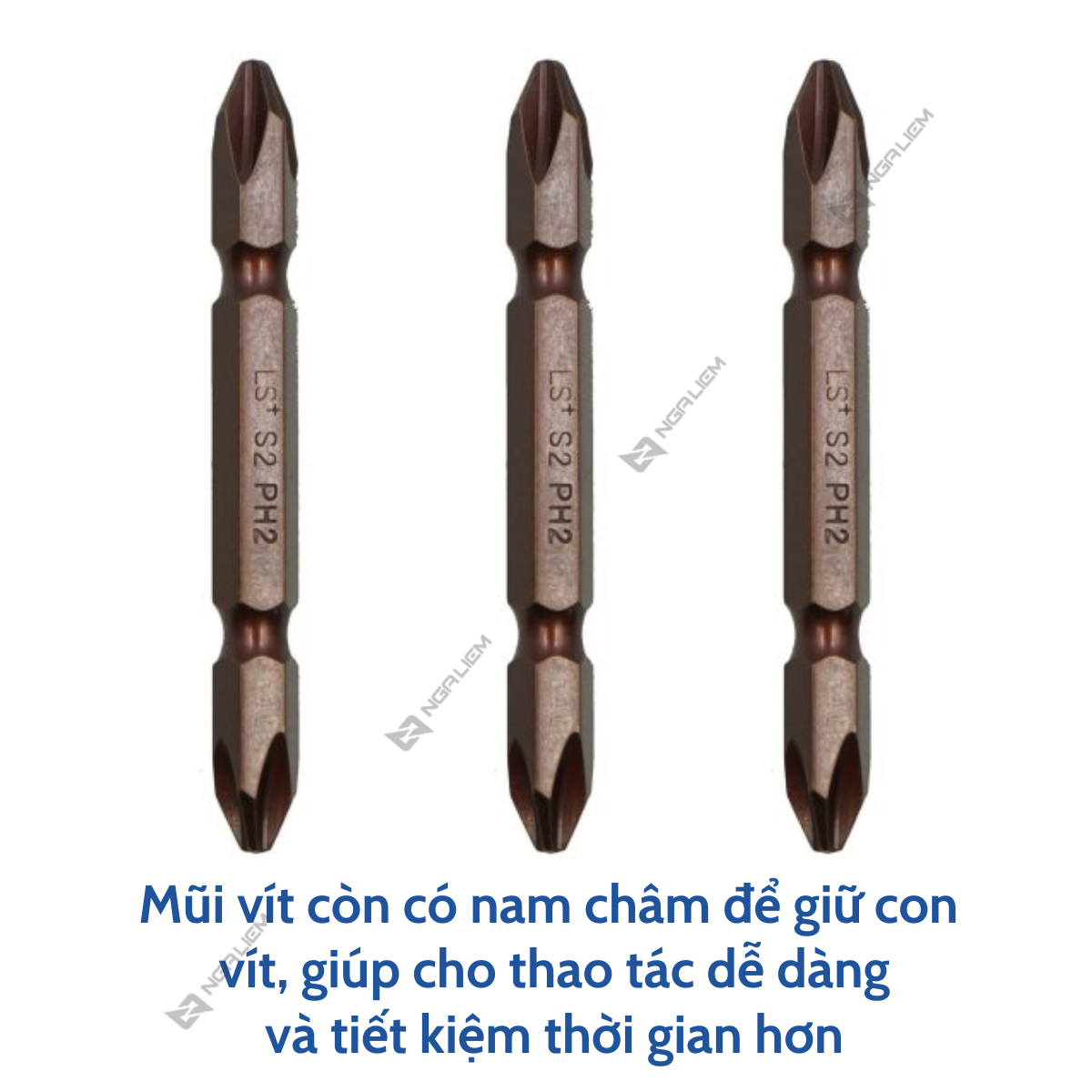 Mũi bắn vít (đầu bake) nâu S2 LS+ (65mm, 110mm) [Hàng chất lượng]