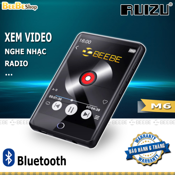Ruizu M6 - Máy Nghe Nhạc Màn Hình Cảm Ứng 2.8 Inches, Bluetooth 5.0, Xem Video, Loa Ngoài (8Gb)