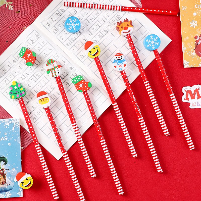 10 Chiếc Bút Chì Đầu Tẩy Noel