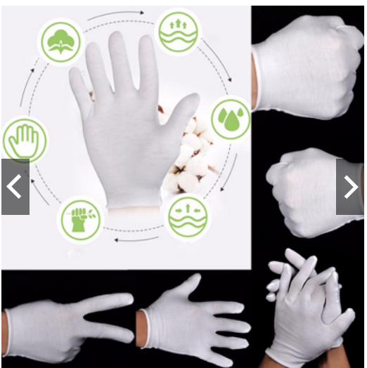 set 10 đôi găng tay vải cotton