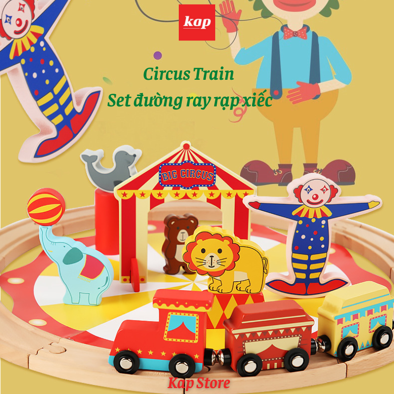 Bộ đường ray xe lửa rạp xiếc - Circus Train Set