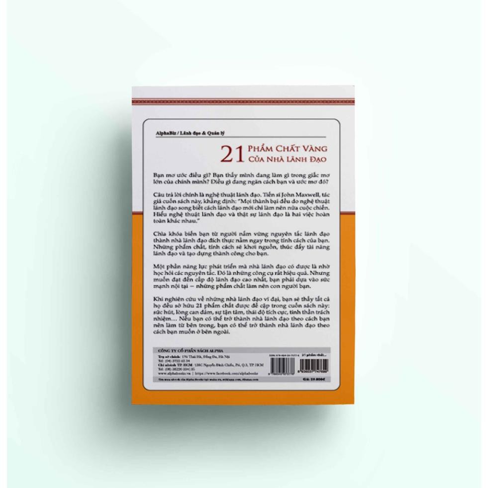 Sách Alphabooks - 21 Phẩm Chất Vàng Của Nhà Lãnh Đạo