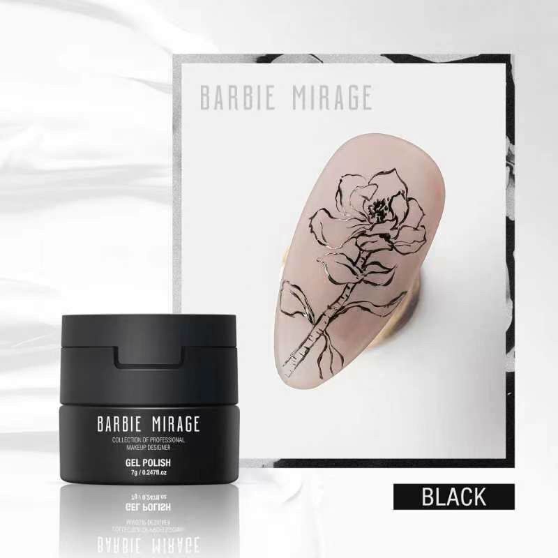 Gel vẽ nổi / vẽ thường Barbie Mirage - Chất gel siêu đặc chuẩn màu