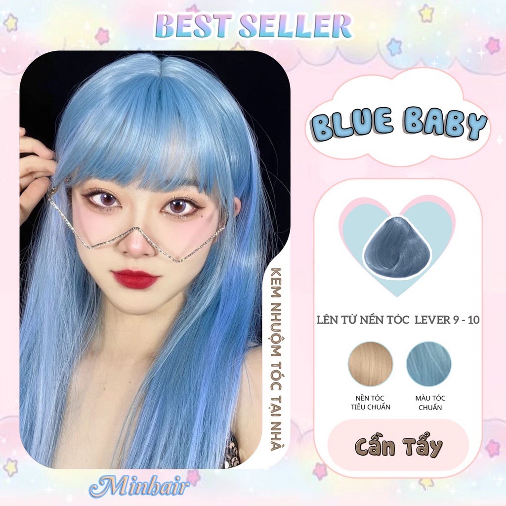 Lối tóc màu xanh baby blue xinh đẹp này thật là tuyệt vời để tôn lên vẻ đẹp dịu dàng và nữ tính của bạn. Xem hình ảnh để tìm kiếm đúng sự lựa chọn cho kiểu tóc của bạn.