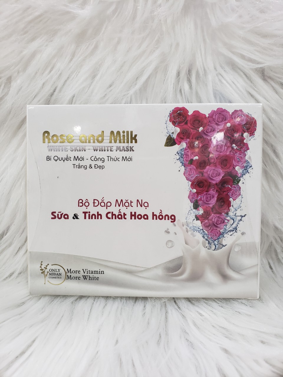 [HCM]Bộ đắp mặt nạ trắng da sữa và tinh chất hoa hồng Bạch Ngọc Liên