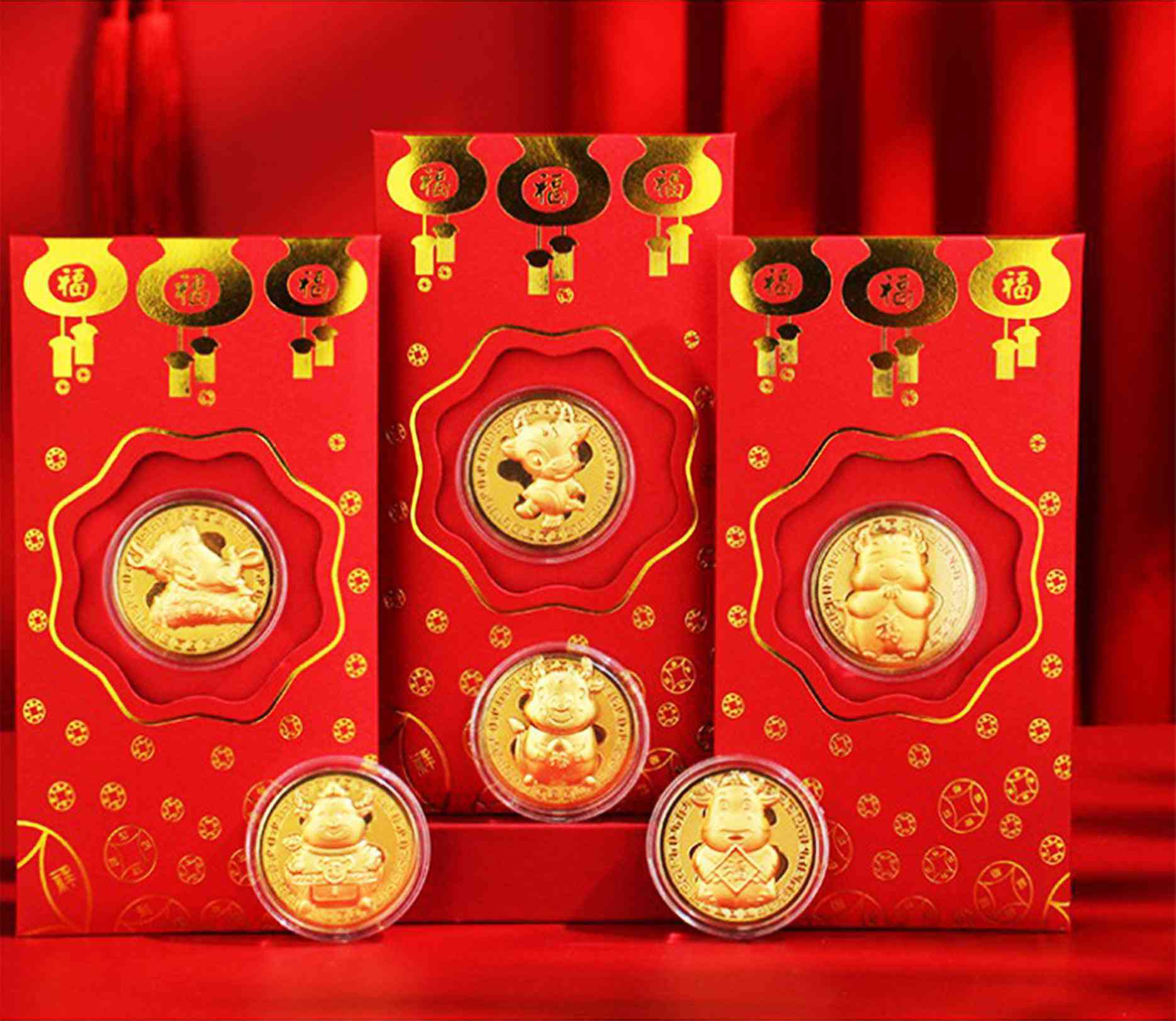 BAO LÌ XÌ MẠ VÀNG ( MÈO MAY MẮN )