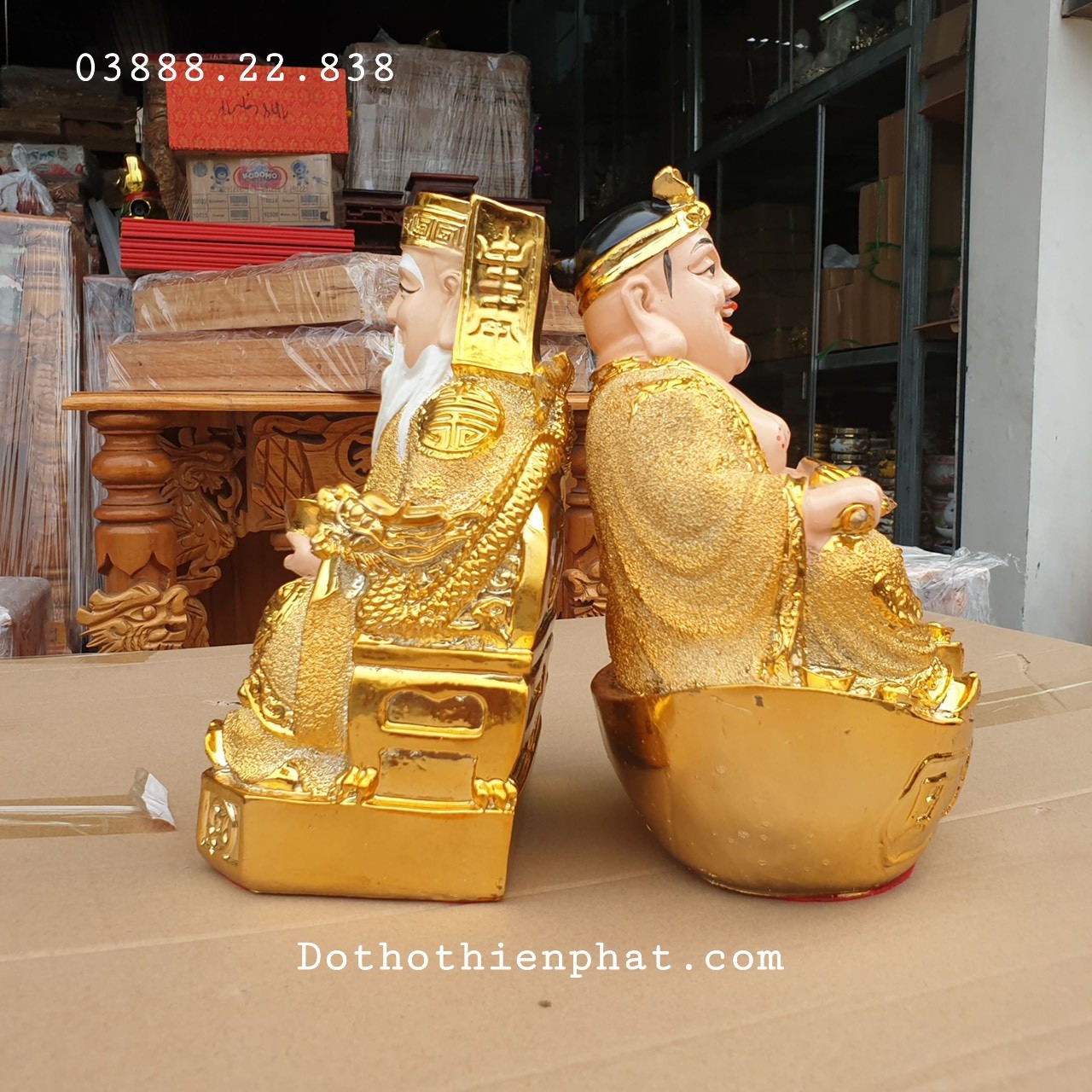 Cặp Thần Tài – Ông Địa Kim Sa