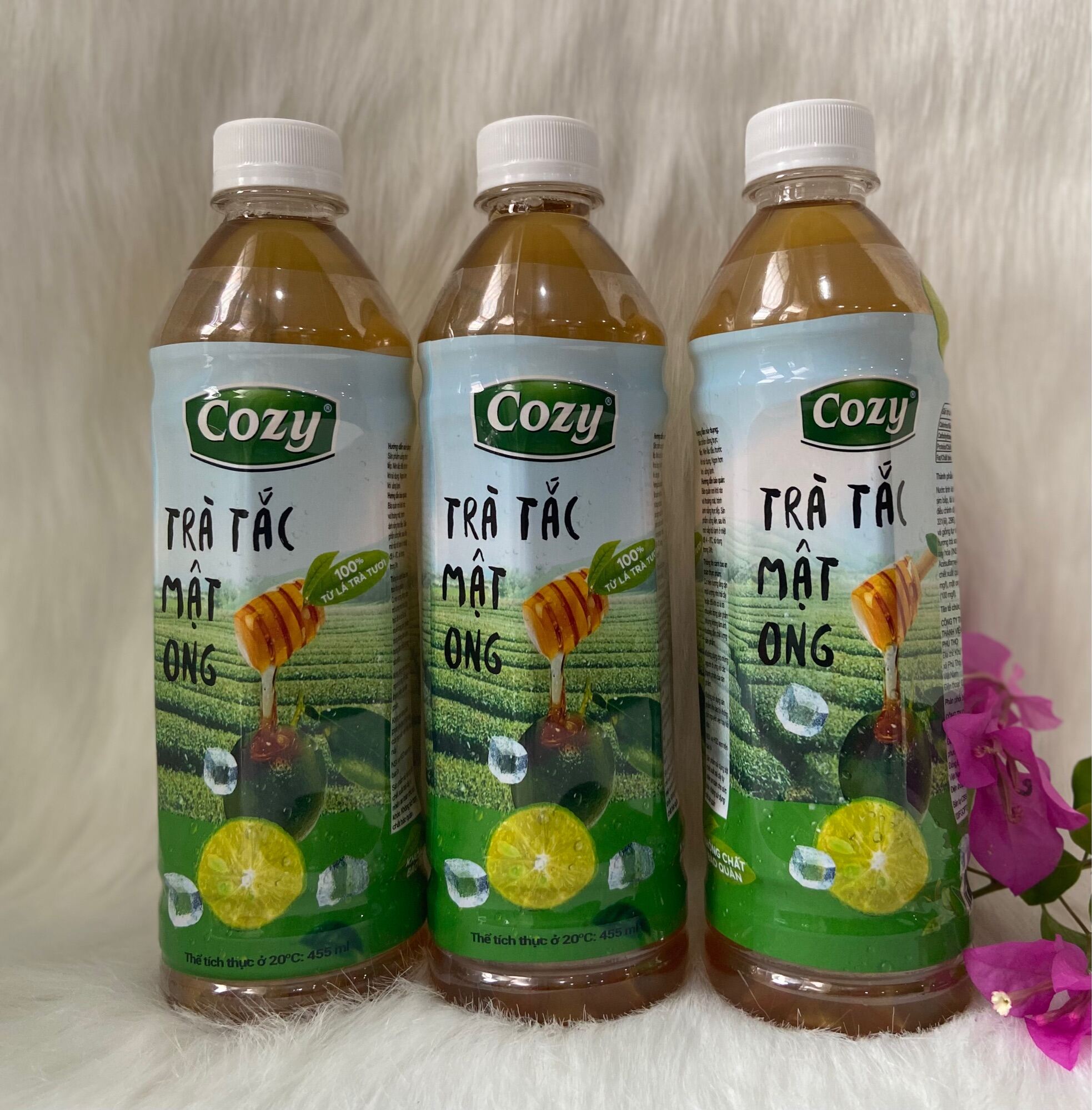 COMBO 4 Chai Trà Cozy vị Tắc Mật Ong ( 4 Chai *445ml)