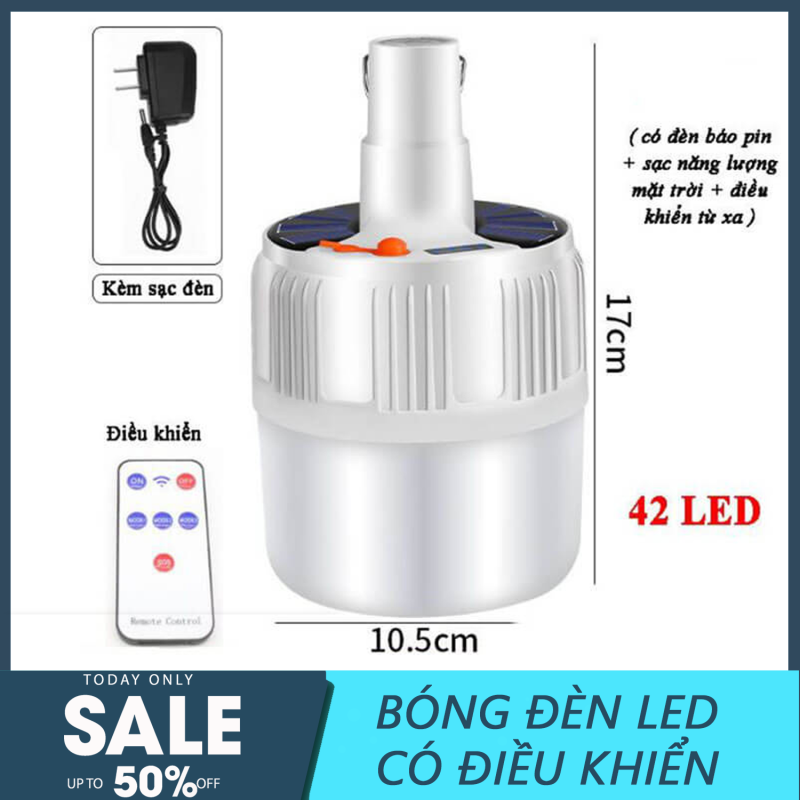 [LOẠI LỚN 100W] Bóng đèn led - Bóng đèn led sạc tích điện - Bóng đèn tích điện, bóng đèn tích điện có điều khiển từ xa, SL-24 , bóng đèn tích điện 100W , bóng đèn LED tích điện có điều khiển ( LOẠI TO )