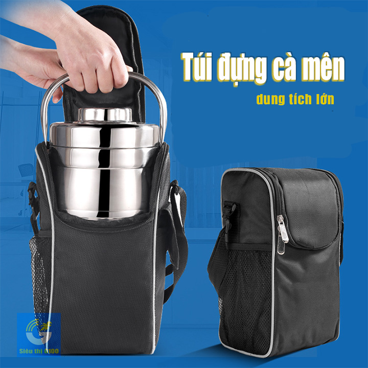 Túi 3 lớp đựng hộp cơm đựng cà mên cao cấp
