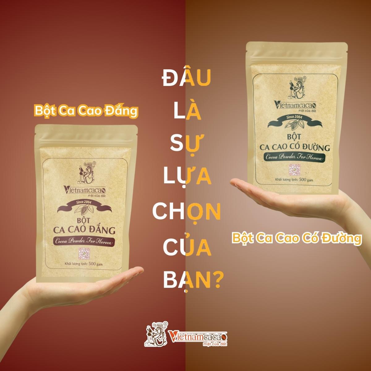 Bột cacao Vinacacao - Pha chế - túi 500g