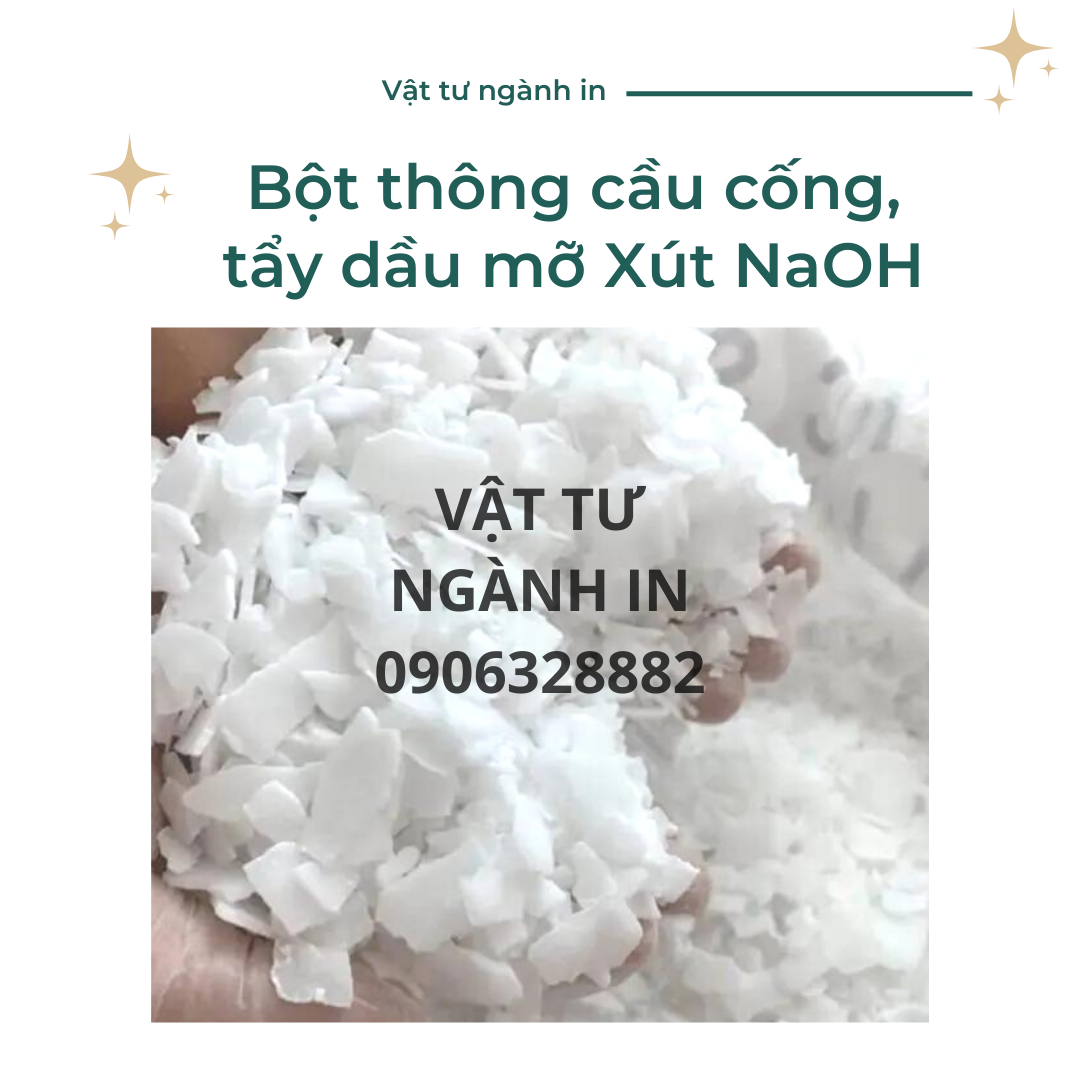 Bột thông cầu cống, tẩy dầu mỡ Xút NaOH